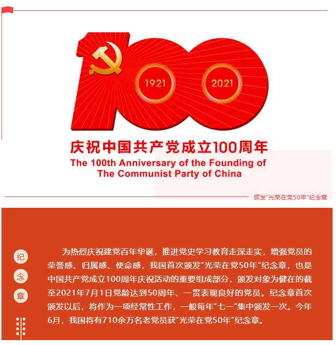 【慶祝建黨100周年】集團黨委為老黨員頒發“光榮在黨50年”紀念章