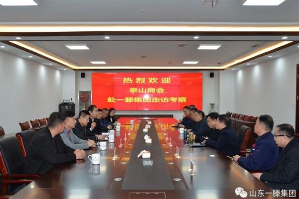 泰山商會執行會長徐濤、香港泰安聯誼總會會長王振明等到一滕集團走訪考察