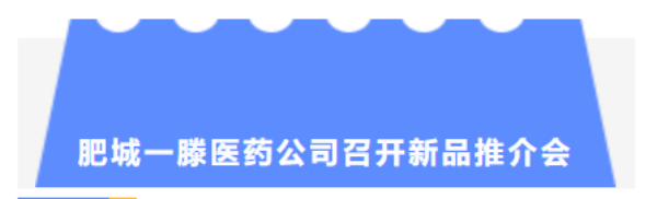 肥城一滕醫藥公司聯合容和堂召開新品推介會
